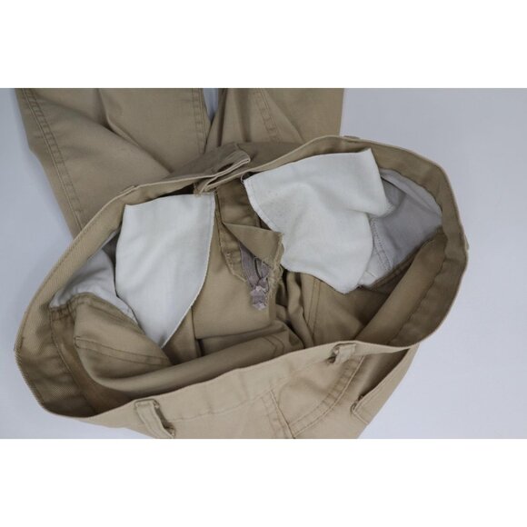 Vtg 70s Streetwear Mens 38x29 Distressed Wide Leg Bell Bottoms Twill Jeans USA - Picture 9 of 14